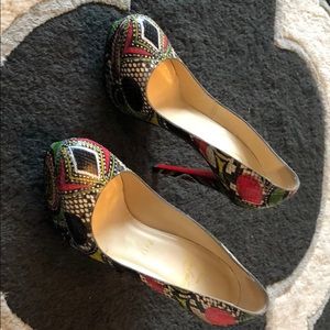 Painted Python Christian Louboutin